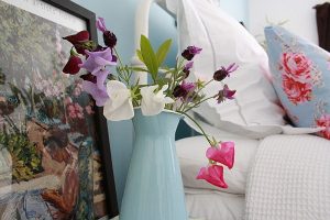 bloemen in slaapkamer trend bij boxspringfabriek