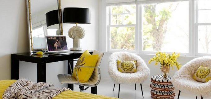 gele accenten in slaapkamer Boxspringfabriek