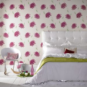 slaapkamer idee bloemen